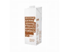 Молочный коктейль со вкусом шоколадный 1.5% 1л БМК