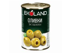 Оливки EKOLAND б/к 280гр.