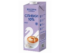 Сливки Лебедянь 10% 1л