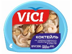 Коктейль из маринованных морепродуктов в масле 200 гр