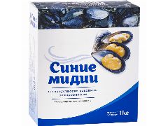 Мидии в половинке ракушки 30/40 в/м 1кг