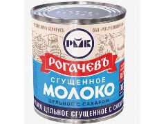 Молоко цельное сгущенное с сахором 8,5 % ж/б №7 РОГАЧЕВЪ
