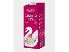 <b>Сливки Лебедянь 33% 1л</b>