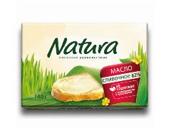 <b>Масло сливочное Natura 82% 180гр </b>