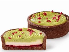 Мини-тарт Фисташковый с малиной 0,960кг( 16 штук, вес одной шт 0,060г)